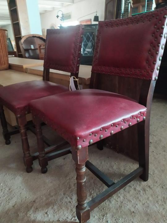 2 X Antique red chairs €120