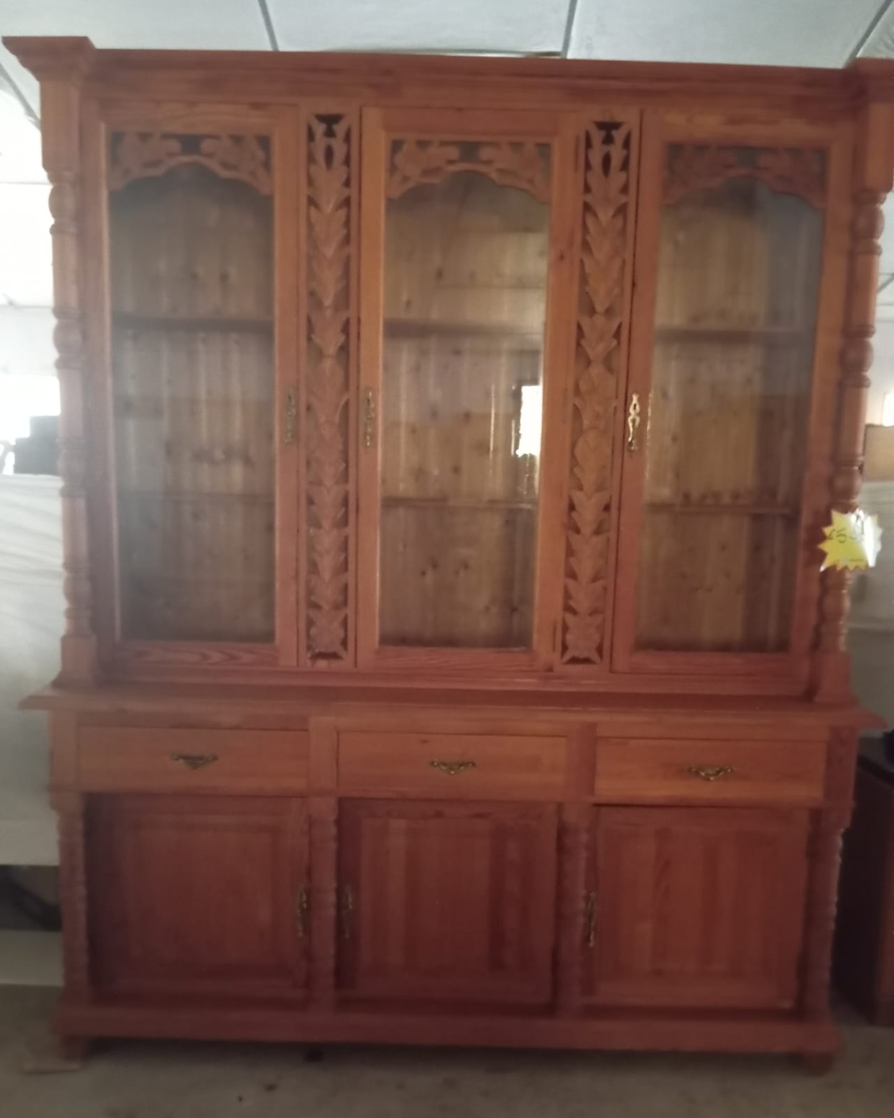 Wooden display unit €500