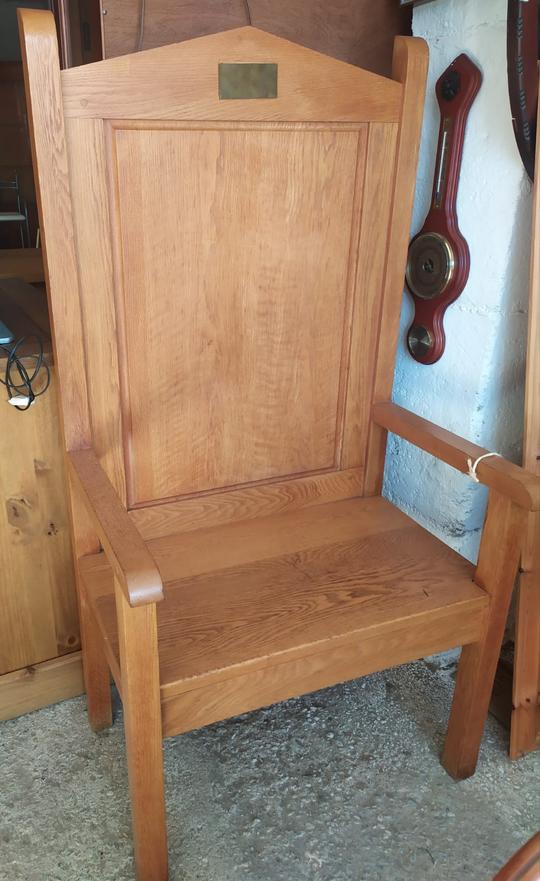 Solid wood mason's chair €140