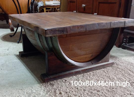 half barrel coffee table €175