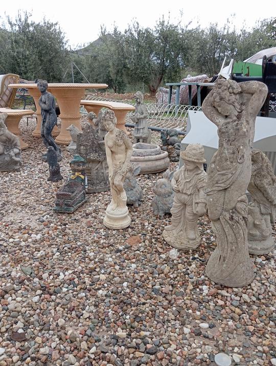 Various garden statues prices from €15 to €40